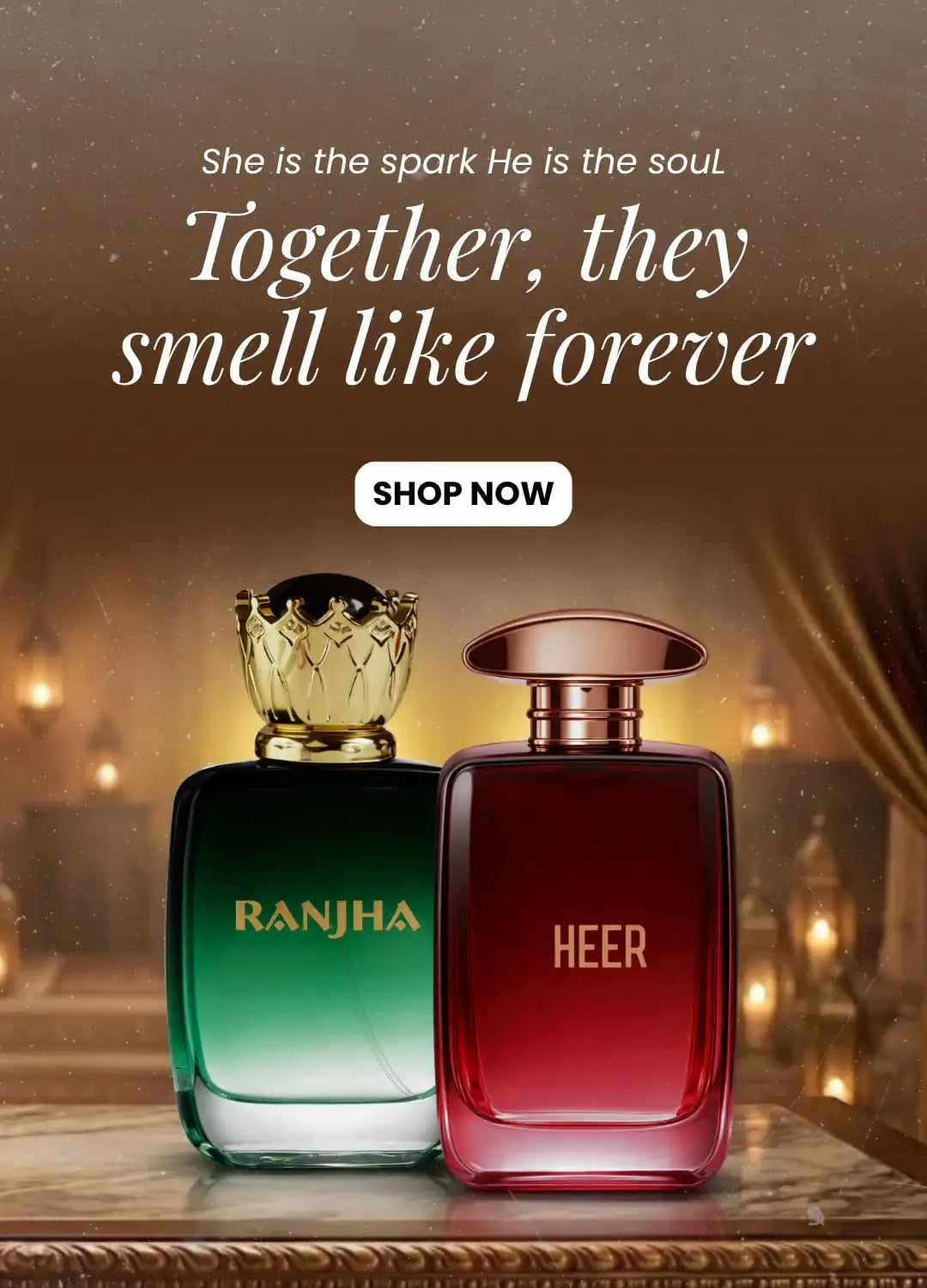 Ranjha and Heer luxury perfume gift set by Fraganta