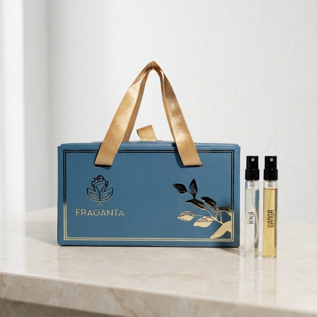 Ganga and Jogi perfume duo fresh and intense fragrance set by Fraganta
